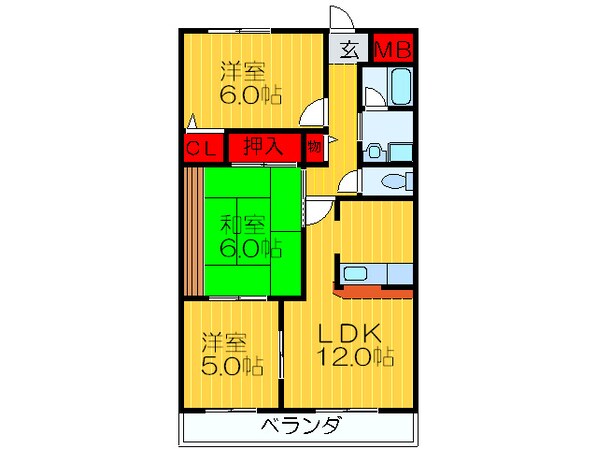 ロイヤルクレストの物件間取画像